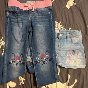 Cat leggings and shorts